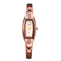 Women Quartz Watch Oval Case Stainless Steel Strap Waterproof Bracelet Watch Diamond Scale Elegant Fashion Valentine's Day Gife mbzr