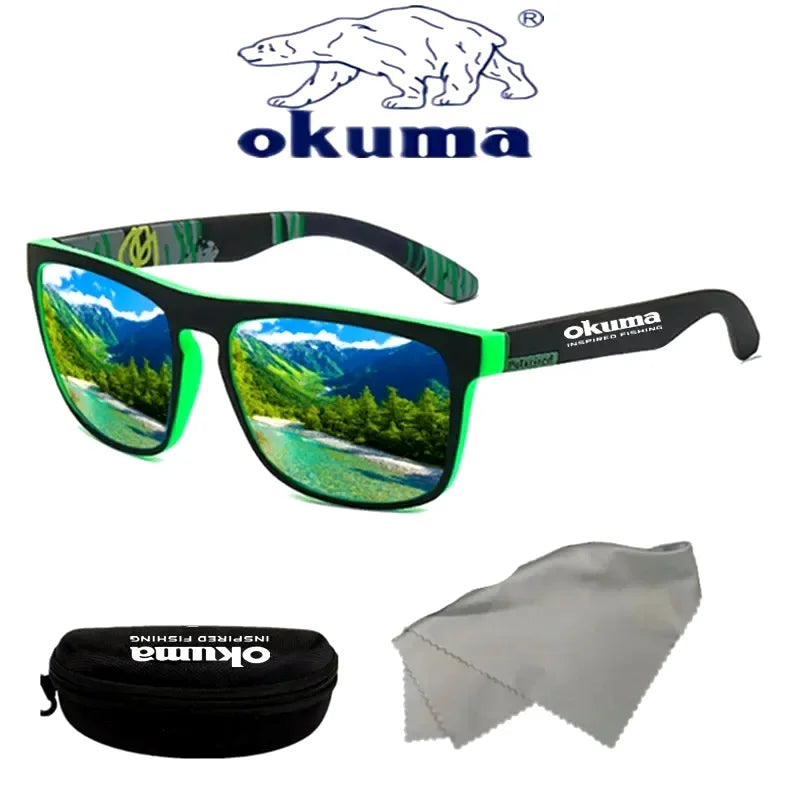 Okuma Polarized Sunglasses UV400 for Men and Women Outdoor Hunting, Fishing, Driving Bicycles, Sunglasses Optional Box