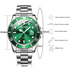 Fashion Men Business Watches Stainless Steel Band Men Calendar Quartz Watch Casual Clock Sports Wristwatch Reloj Hombre mbzr