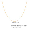 Vnox Simple Fashion Stainless Steel Chain Necklace For Women Girls Gold Plated Lightweight Choker Trendy Jewelry Party Gift