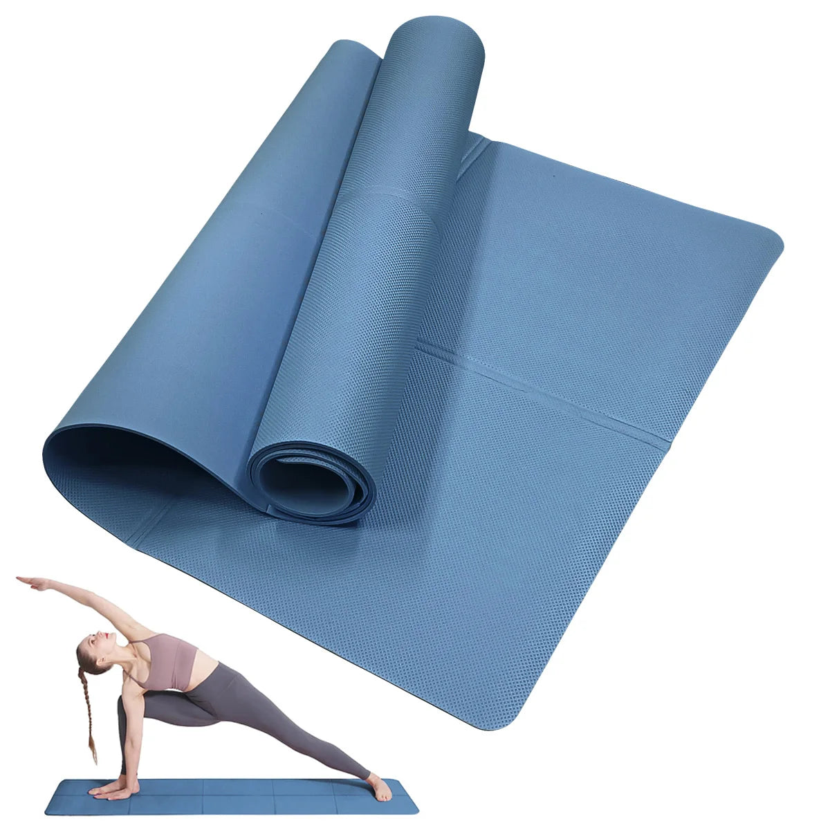 4MM Thick EVA Yoga Mats Anti-slip Sport Fitness Mat Blanket For Exercise Yoga And Pilates Gymnastics Mat Fitness Equipment mbzr