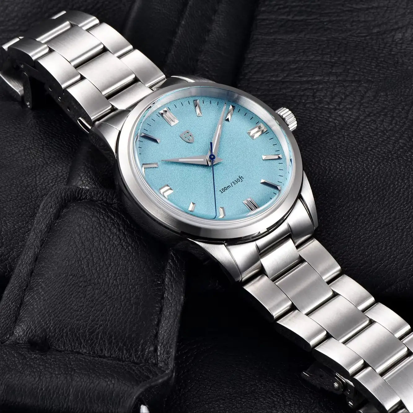 PAGANI DESIGN 2026 NEW Top Ice Blue Dial Men Quartz Watch Japan VH31 100M Waterproof Luxury Dress Watch For Men Reloj Hombre mbzr