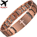 Men's Copper Magnetic Watch Chain, Super Strong Cross Watch Chain, Men's Copper Watch Chain Magnetic Watch Chain 99.99% Pure Copper Watch Chain , Suitable for Fathers, Partners, Christmas, Spring Festival/friends, Birthdays,