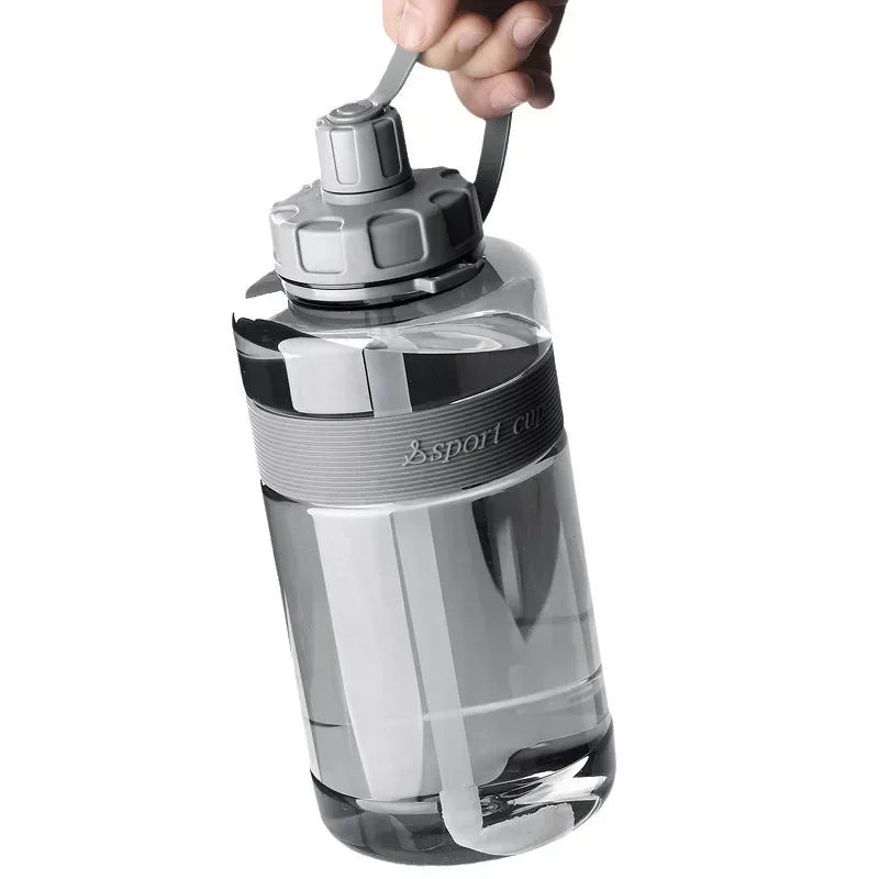 2 Liter Big Water Bottle With Straw 2L/1.5L/1L Large Capacity School Gym Sports Drinking Bottles Fitness botella de agua 물병 mbzr