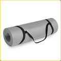 Extra Thick Exercise Yoga Mat with Straps, Universal Fitness Equipment for Home Gym Use mbzr