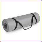 Extra Thick Exercise Yoga Mat with Straps, Universal Fitness Equipment for Home Gym Use mbzr