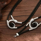 Exaggerated Spiral Snail Ear Studs Necklace Bracelet Ring Bohemian Jewelry Set for Women Elegant Beach Style Accessories