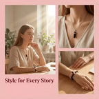 8-Piece Set: Natural White Turquoise Matte Couple's Heart Necklace, Bracelet, and Sun & Moon Set