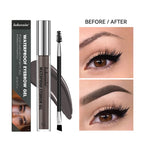 Lakerain Waterproof Eyebrow Gel Long Lasting Highly Pigmented Liquid Eyebrow Makeup Sweatproof Natural Black Brown mbzr