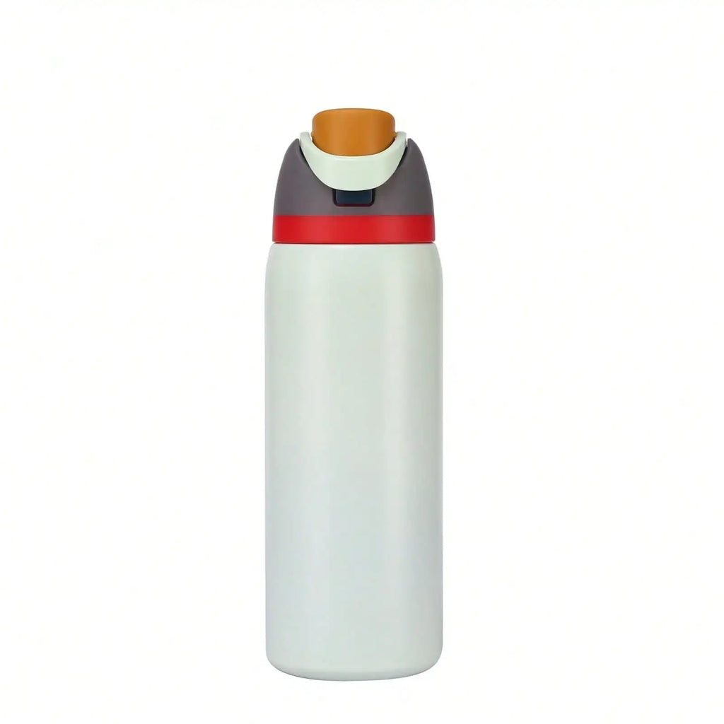 Insulated Stainless Steel Water Bottle with Straw,Reusable Sports and Travel Bottle for School, Kids, and Outdoors - Leakproof and BPA-Free (Lavender purple, 16.0, oz) mbzr