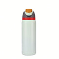 Insulated Stainless Steel Water Bottle with Straw,Reusable Sports and Travel Bottle for School, Kids, and Outdoors - Leakproof and BPA-Free (Lavender purple, 16.0, oz) mbzr