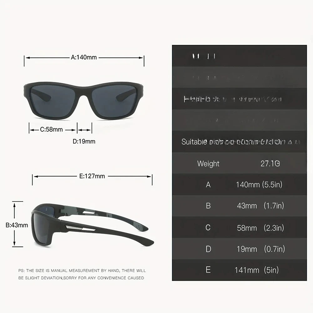 2pcs Polarized Wrap Around Sunglasses for Men and Women  Protection Glasses Perfect for Outdoor Sports Travel Driving mbzr