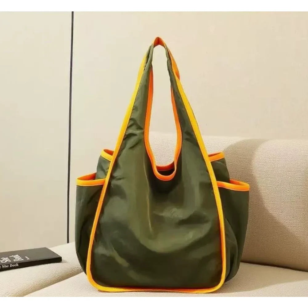 1pcs Drawstring Shopping Tote Bag for Groceries Travel Storage Reusable Eco-Friendly Lightweight Collapsible Design Reusable mbzr