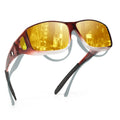 Night Driving Glasses for Men Women,Anti Glare Night Driving Glasses,Wrap-Around,Glare Guard Fit Over Glasses mbzr