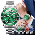 Fashion Men Business Watches Stainless Steel Band Men Calendar Quartz Watch Casual Clock Sports Wristwatch Reloj Hombre mbzr