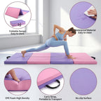 6x3 Ft Gymnastics Mat, 2'' Thick 4-Fold Exercise Floor Mat For Home Gym, Yoga, Pilates, Tumbling Training mbzr