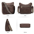 GEMIU Fashionable Women's Bag New Shoulder Bags Casual Tote Bag Cross Body Bags with Adjustable Long Strap Ladies Faux Leather Bag