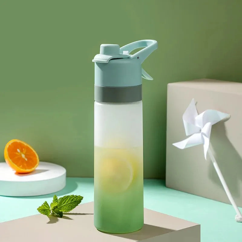 650ml Spray Water Bottle Portable Outdoor Sport Water Bottle for Girls Gym Fitness Hiking Riding mbzr