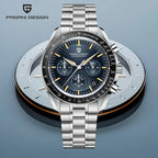 PAGANI DESIGN 1701 Moon Men's Watches Luxury Chronograph Quartz Watch For Men AR Sapphire Glass 100M Waterproof Wristwatch 2026