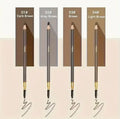 4 Pack Waterproof Eyebrow Pencils - Dual-Ended with Spoolie Brush | Smudge Proof Long Lasting Microblading for Tattooed Brows, S mbzr