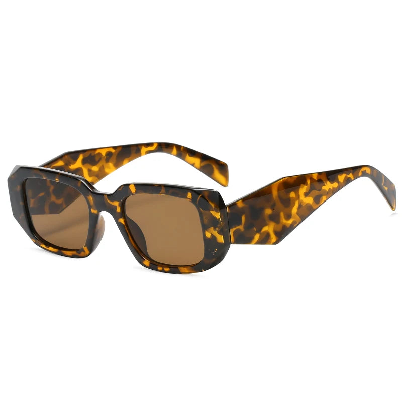 Vintage Brand Fashion Small Square Casual Sunglasses for Women Retro Unique Legs Eyewear UV400 Sun Glasses Ideal for Outdoor Travel Daily Wear Beach Trips Driving and All Kinds of Summer Outdoor Activities