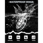 6 Pcs 6/8 MM Black Spinner Rings for Men Women Stainless Steel Fidget Ring Anxiety Stress Relieving Cool Chain Fashion Ring Set Wedding Promise Band Rings Size 7-13