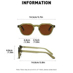 Retro Polarized Sunglasses Men Ultralight TR90 Frame Polygon Women Sun Glasses Outdoor High Quality Travel Eyewear Gafas De Sol
