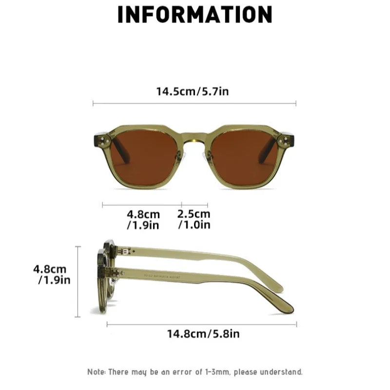 Retro Polarized Sunglasses Men Ultralight TR90 Frame Polygon Women Sun Glasses Outdoor High Quality Travel Eyewear Gafas De Sol