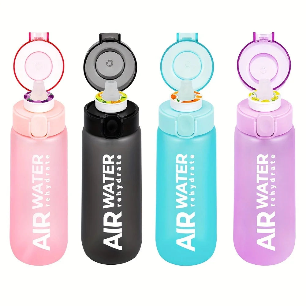 750ml/25oz Fruit Flavor Water Bottle 0 Sugar 0 Calories Sports Drinking Cup with 7 Fruit Pods Ideal for Fitness Sports Outdoor mbzr