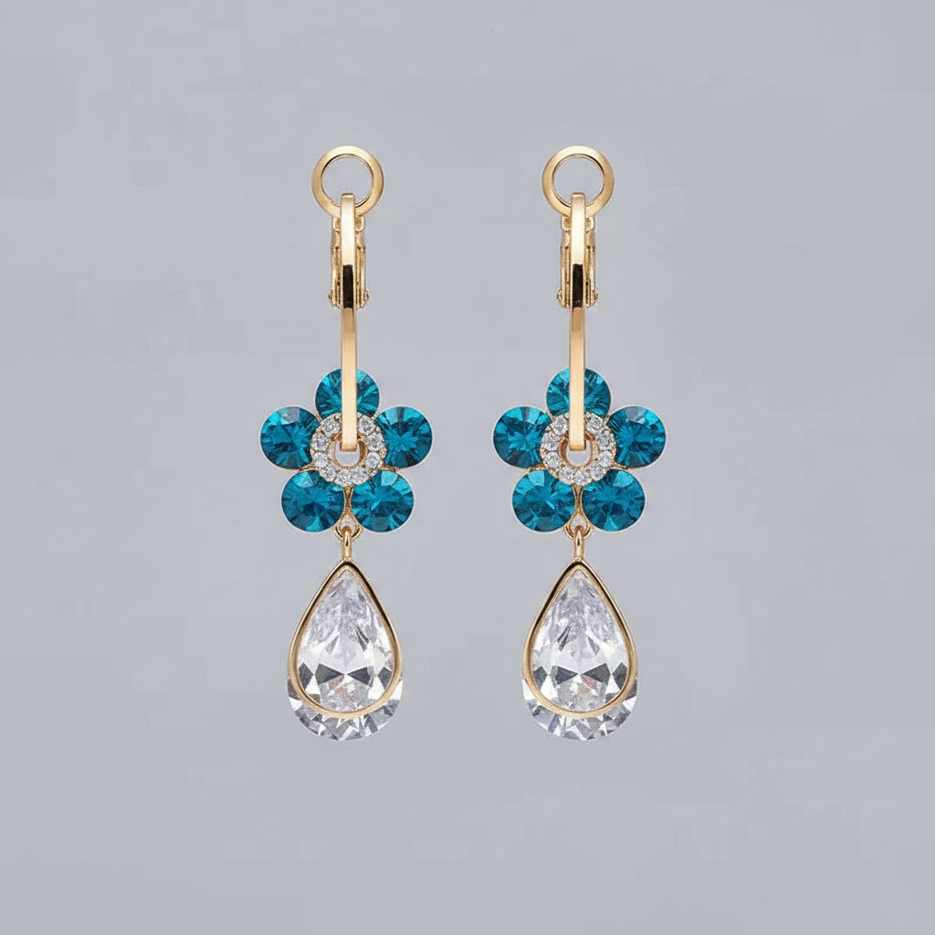 925 Silver Needle Blue Purple Butterfly Long Tassel Earrings For Women Jewelry 2026 Trending New Korean Crystal Drop Earrings mbzr