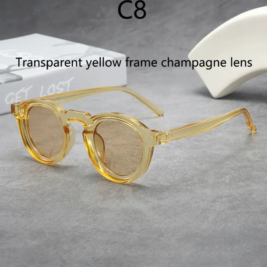2025 Retro Thick Framed Oval Sunglasses For Men American Style Gray Eyewear Retro Leopard Print Glasses UV400 Prescription
