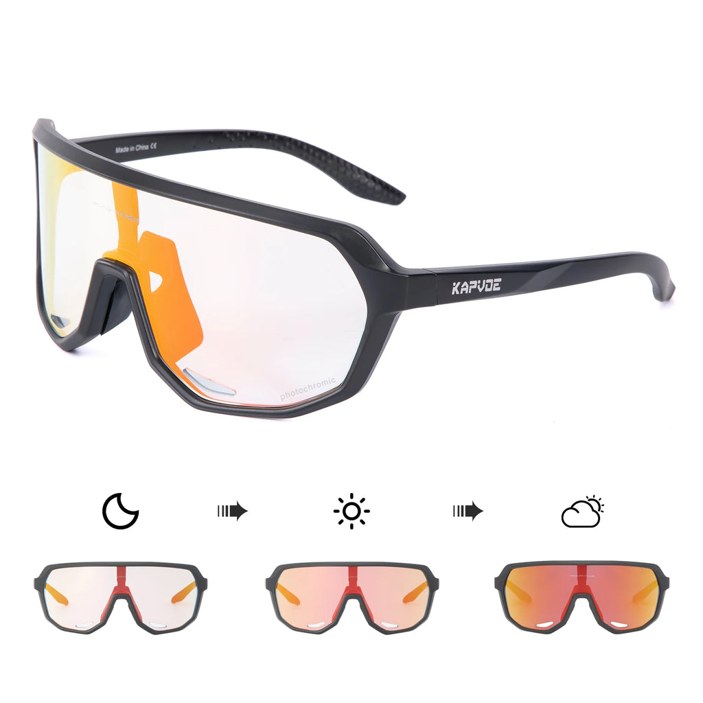 KAPVOE Sale Outdoor Cycling Glasses Sports Sunglasses for Men Women UV400 Protection MTB Bicycle Fishing Mountain Bike Glasses
