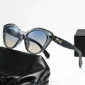 Luxury Eyewear Gradient Anti-reflective Light Vintage Cat Eyes Sunglasses UV400 mbzr