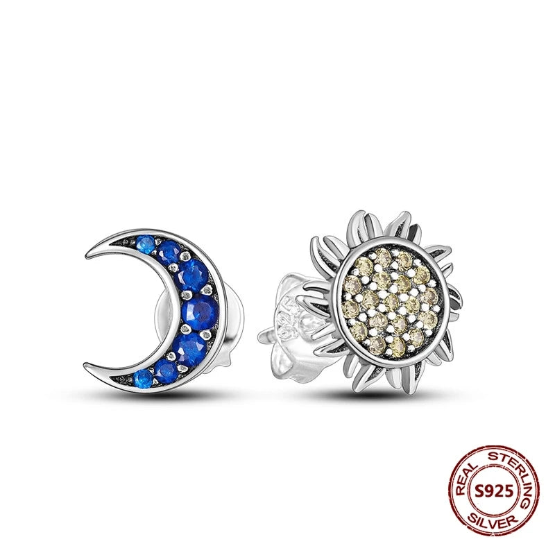 Fine Jewelry 925 Silver Rose Gold Plated Zircon Sparklin Hoop Earrings For Women mbzr