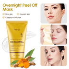 75g Kojic Acid Turmeric Overnight Wrapping Peel Off Mask Nourishes Hydrolyzed Collagen Glowing Skin Firmnes Skin Care mbzr