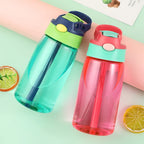 480ml Water Bottle With Straw Kids Girls Portable Travel Bottles Gym Sports Fitness Cup Summer Cold Water Juice Drinking Bottle mbzr