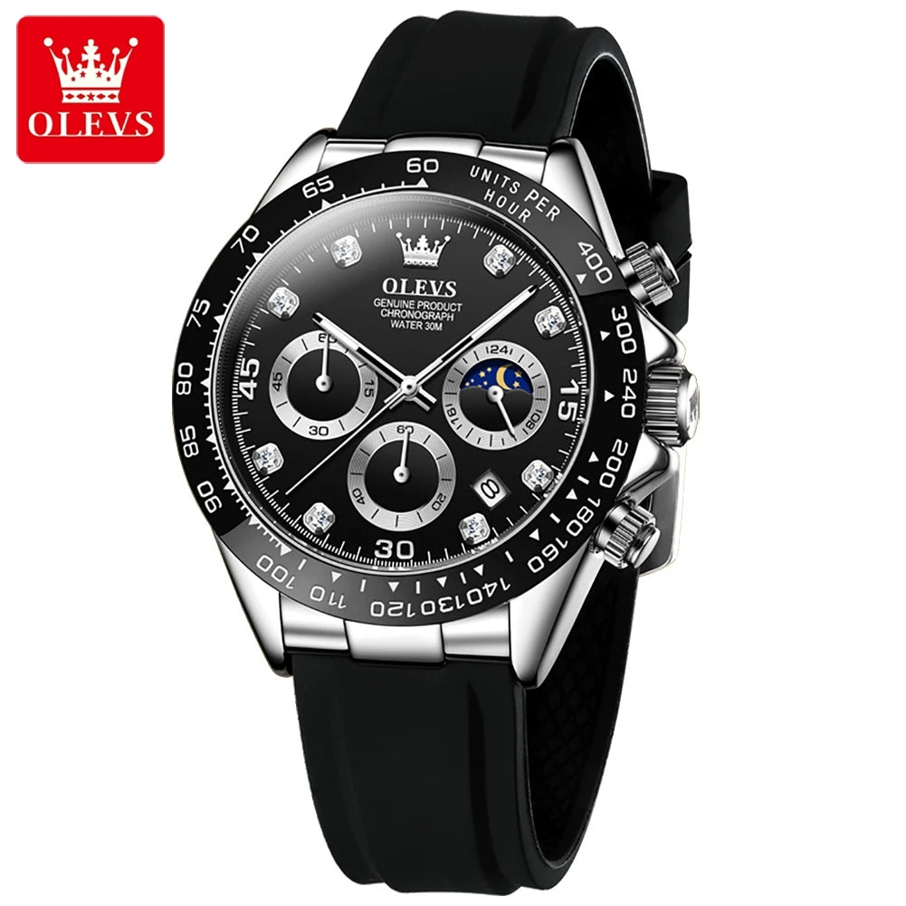 OLEVS 2875 Luxury Men Watch Quartz Man Watches Waterproof Luminous Top Brand Watch for Men Date Chronograph Sport Wristwatch mbzr