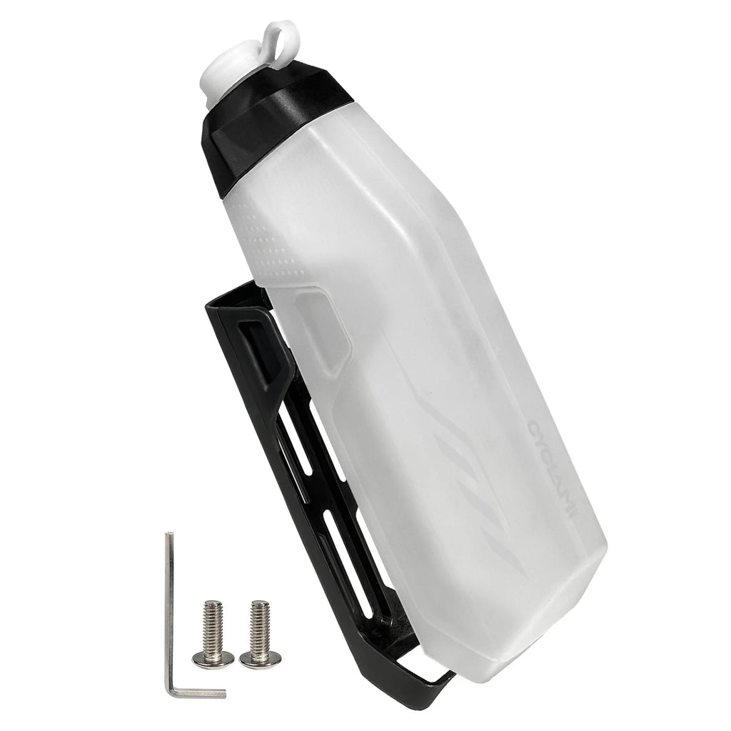 650ml Pneumatic Cycling Water Bottle Squeeze To Drink Design Drinking Bottle Bike Frame for Sports Outdoor MTB Road Cycling mbzr