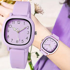 1/3/10PCS Fashion Silicone Band Women Quartz Watches Set Casual Arabic Dial Wristwatch for Girls Clock Reloj Hombre（Without Box） mbzr