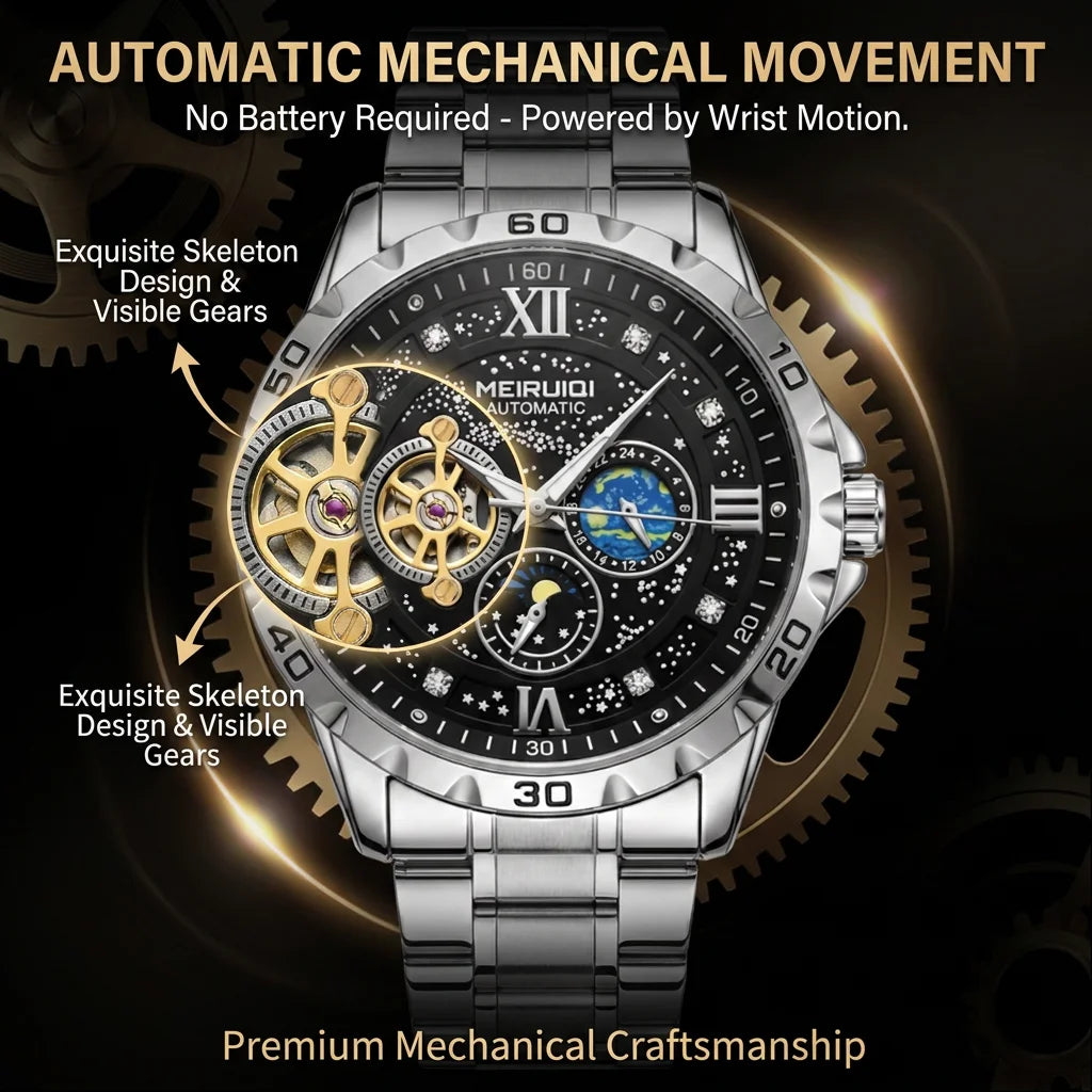 1Pcs Men's Black Dial Alloy Strap Vintage Fashion Classic Fashion Details Quartz Watch For Business Party Holiday