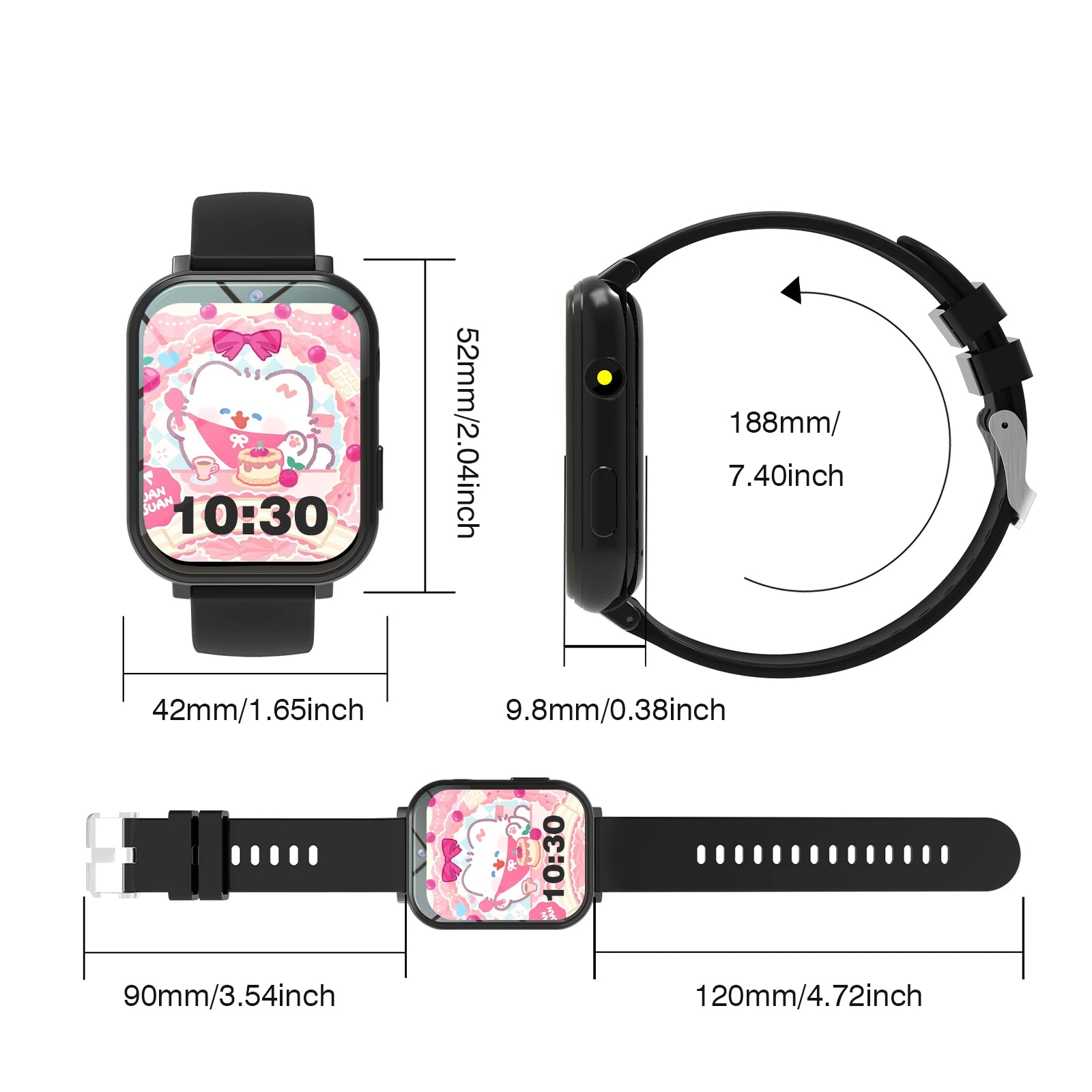 Smart Watch 18 Games Camera Waterproof Flashlight Sleep Monitoring For Birthday Holiday Gift Boy Girl Children