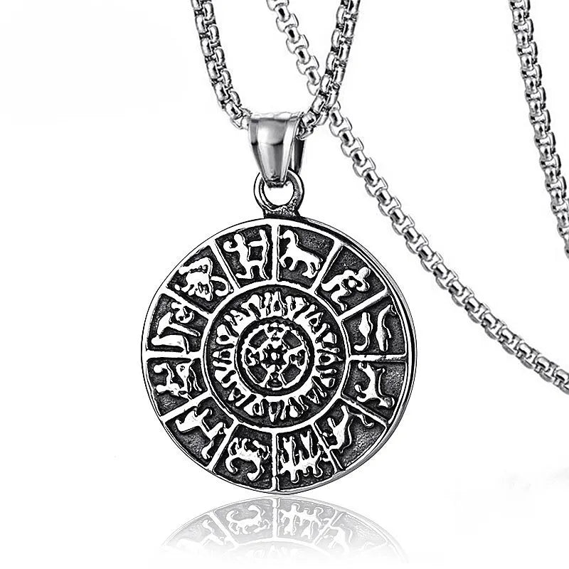 2025 New Hip Hop Retro Titanium Steel Necklace Stainless Steel Claw Totem Pendant