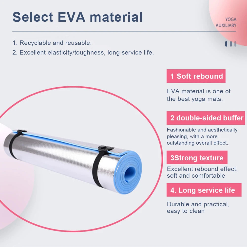 6-10mm Thick EVA Yoga Mat Moisture-proof Outdoor Non-Slip Durable Camping Picnic Mat Exercise Gym Fitness Workout mbzr