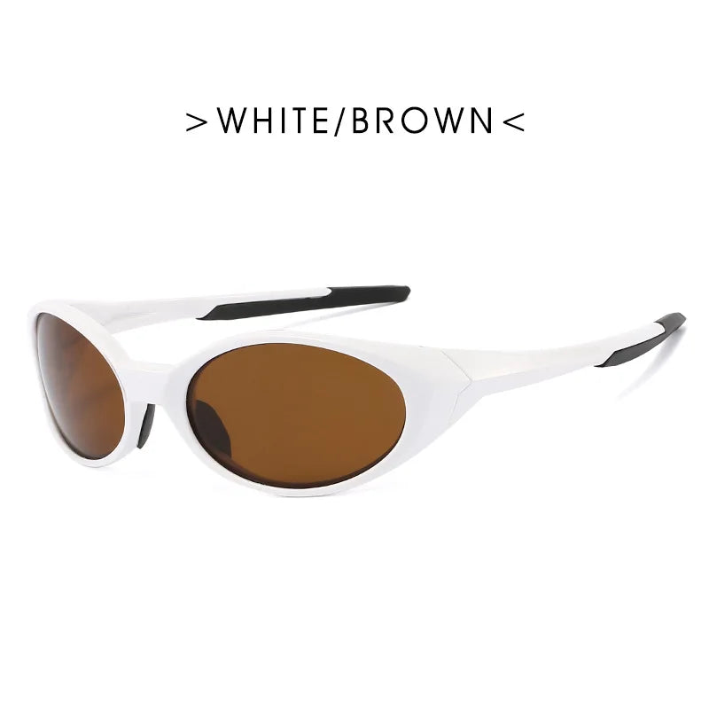 Outdoor Sports Polarized Sunglasses Reflective Mirrored Lens Color Patchwork Shades mbzr