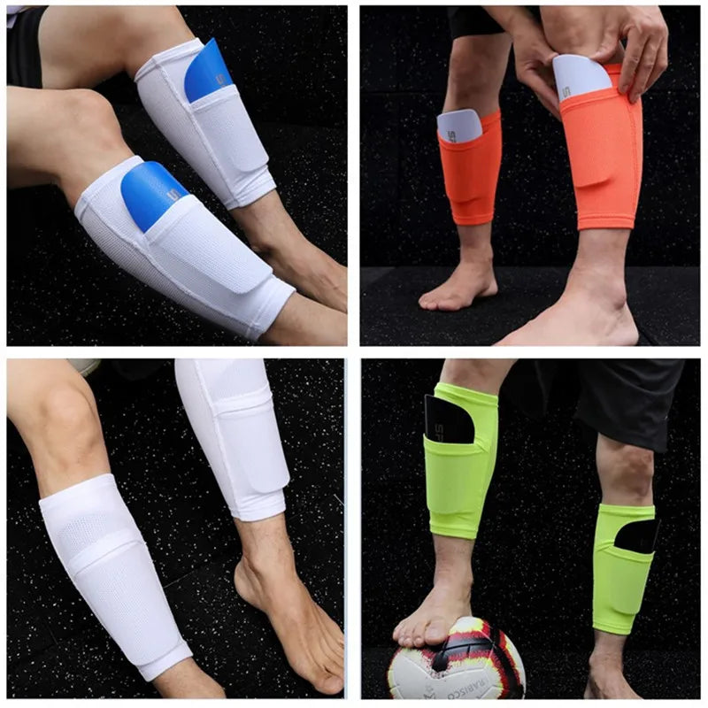 Soccer Shin Guards Football Protectors Pads Adult Kids Shinguards Light Sock Insert Board Boy Training Legging Protective Gear mbzr