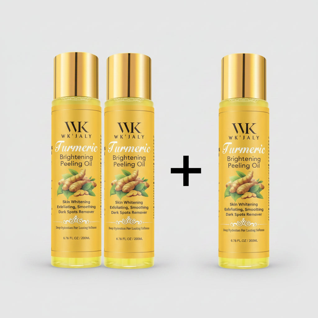 WK JALY Turmeric Brightening Peeling Oil, Exfoliation, Remove Dark Spots, Whitening, For Face, Body, Hand, Feet, All Skin Types mbzr