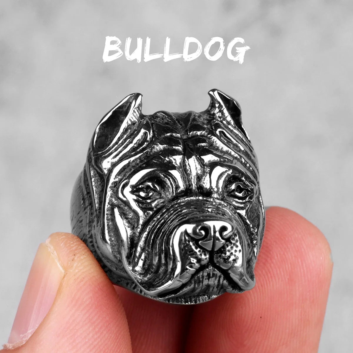 Stainless Steel Animal Rings Eagle Dog Dragon Bird Snake Hip Hop Trendy