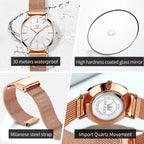 OLEVS 5869 Women Watch Fashion Simple Ultra Thin 6.5mm Quartz Women's Watch Top Brand Calendar Waterproof Women Luxury Watch mbzr