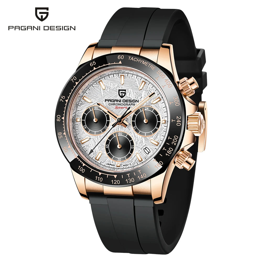 2026 New PD-1644 PAGANI DESIGN Top Brand Men's Sports Quartz Watches Sapphire Stainless Steel 100M Waterproof Luminous Chronograph Luxury Reloj Hombre