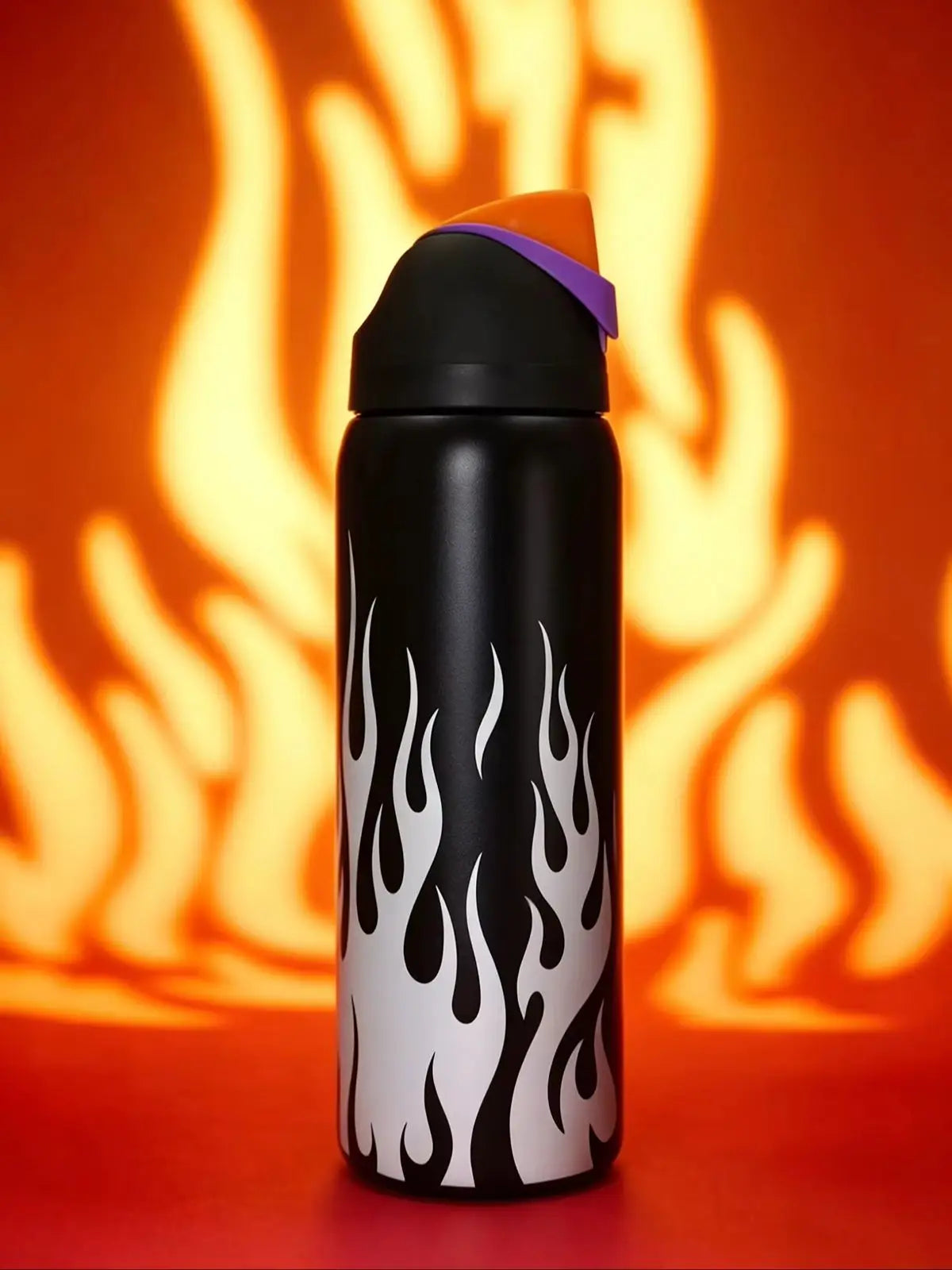 Owalaa white flame 32oz/945ml stainless steel insulated water bottle with straw,for daily sports outdoor,perfect gift mbzr